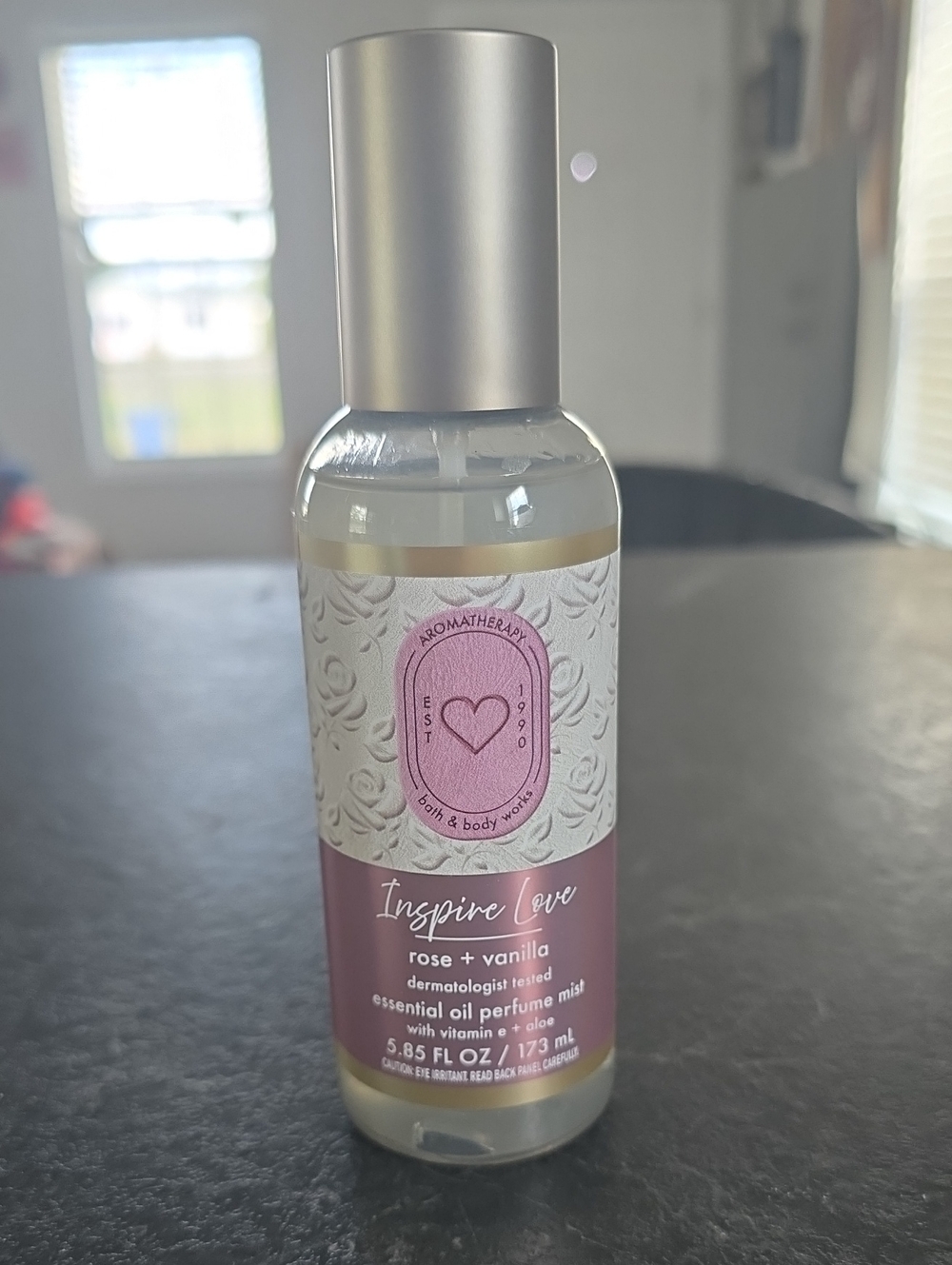 Bath & Body Works Inspire Love Rose + Vanilla Mist - Silver & Pink